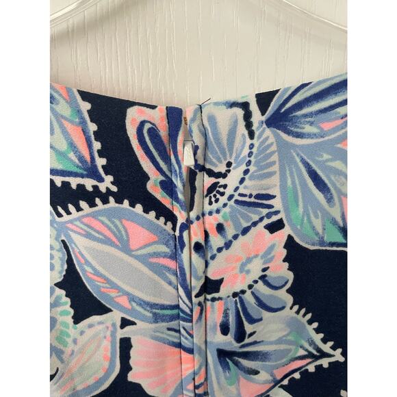 Lilly Pulitzer Donna Romper Dress High Tide Navy Size 00 - Picture 7 of 9